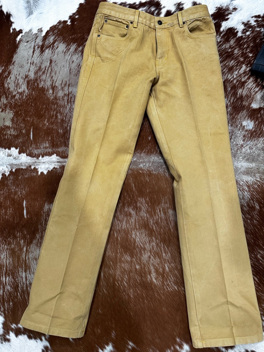 Slim Straight Men's Jeans in Tan